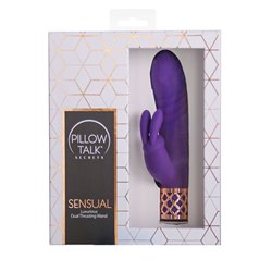 Pillow Talk® Secrets - Sensual – Luxurious Dual Thrusting Wand - Purple bigger version